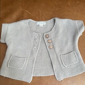 Vertbaudet Gray Knit Cardigan